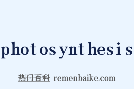 photosynthesis是什么意思的图片
